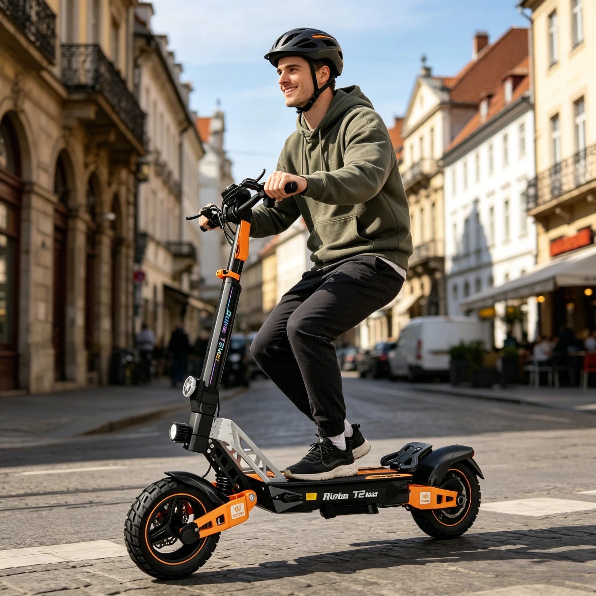 Electric Scooter for Adults, 1000W Motor, 48V 20.8Ah Battery, 31 Miles Range, 10" Off-Road Tires, Foldable E Scooter with LED Display and Disc Brake by S And B Enterprise