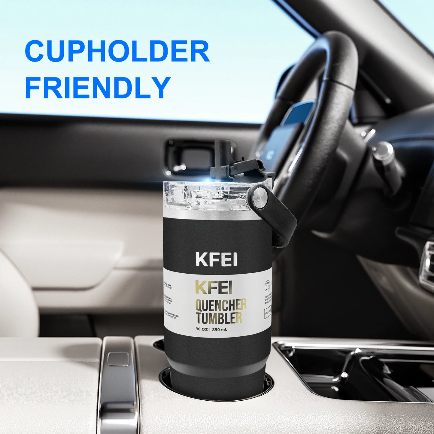 1PCS 30oz Solid Color Double Wall Stainless Tumbler, with Lid And Straw, Keep Warm 12h And Ice 24h, Insulated, Outdoor Stainless by S And B Enterprise