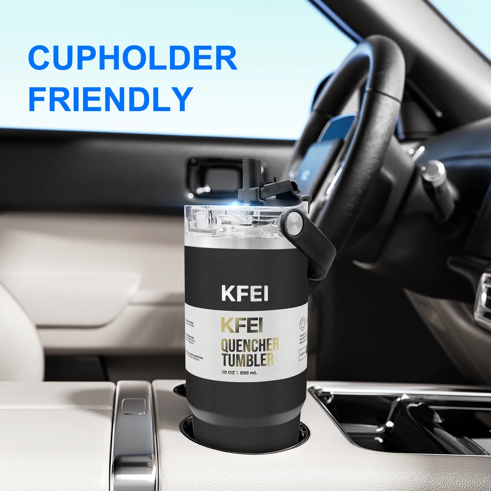 1PCS 30oz Solid Color Double Wall Stainless Tumbler, with Lid And Straw, Keep Warm 12h And Ice 24h, Insulated, Outdoor Stainless by S And B Enterprise