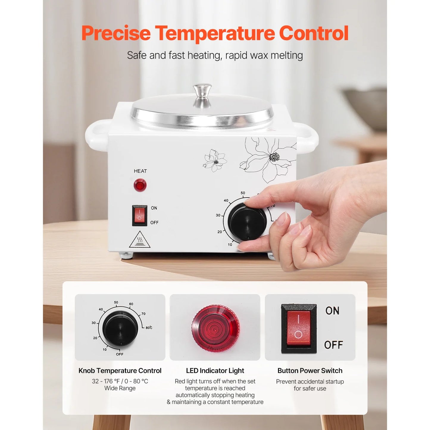 Wax Warmer Paraffin Heater Electric For Home Use Spa by S And B Enterprise
