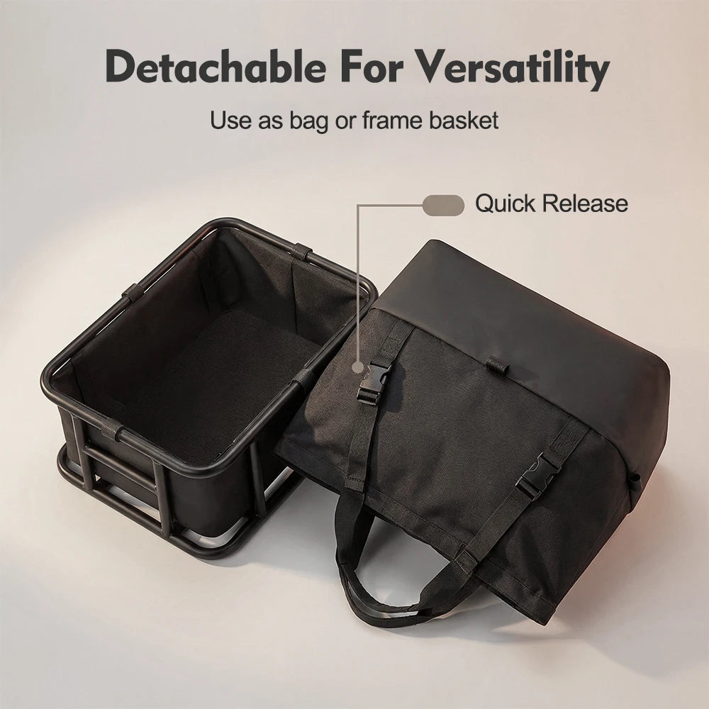 NEWBOLER E-Bike Cargo Rack Bag Large Capacity Rear Bike Basket by S And B Enterprise