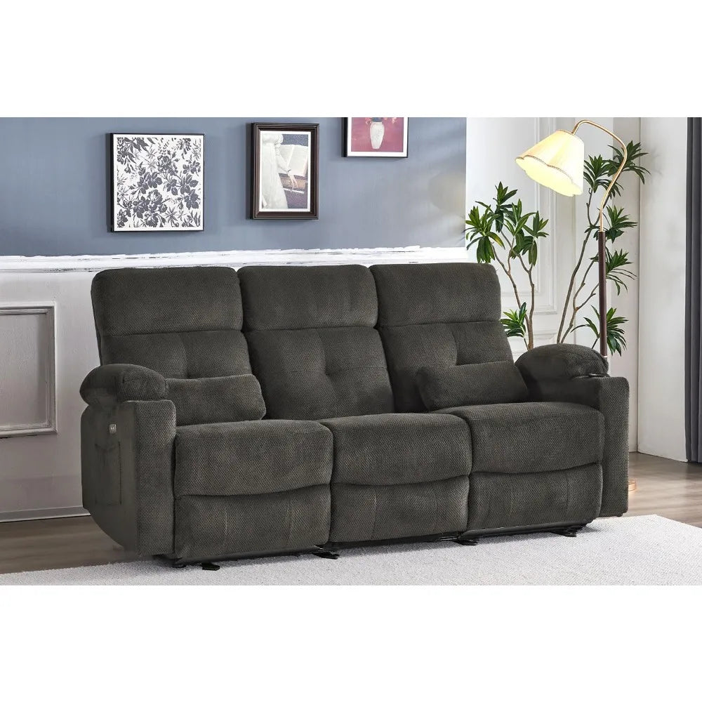 Guangbai Power Reclining Sofa With Heat And Massage by S And B Enterprise