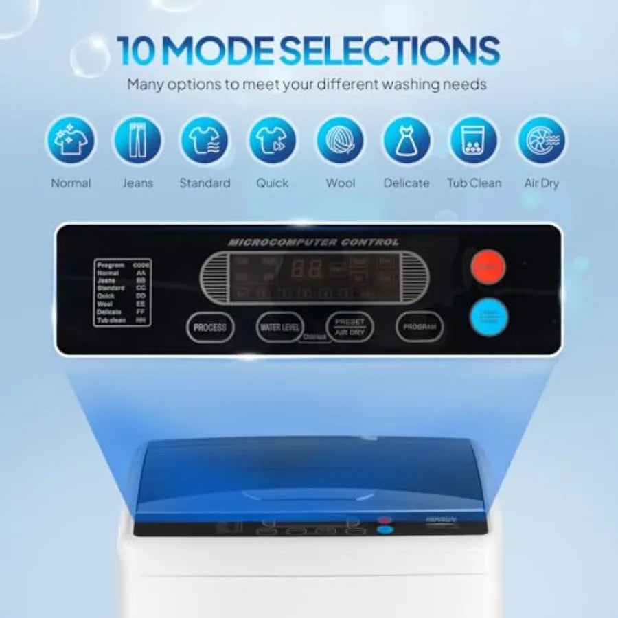 Portable 25Lbs Full Automatic Washing Machine With Stainless Steel Drum by S And B Enterprise