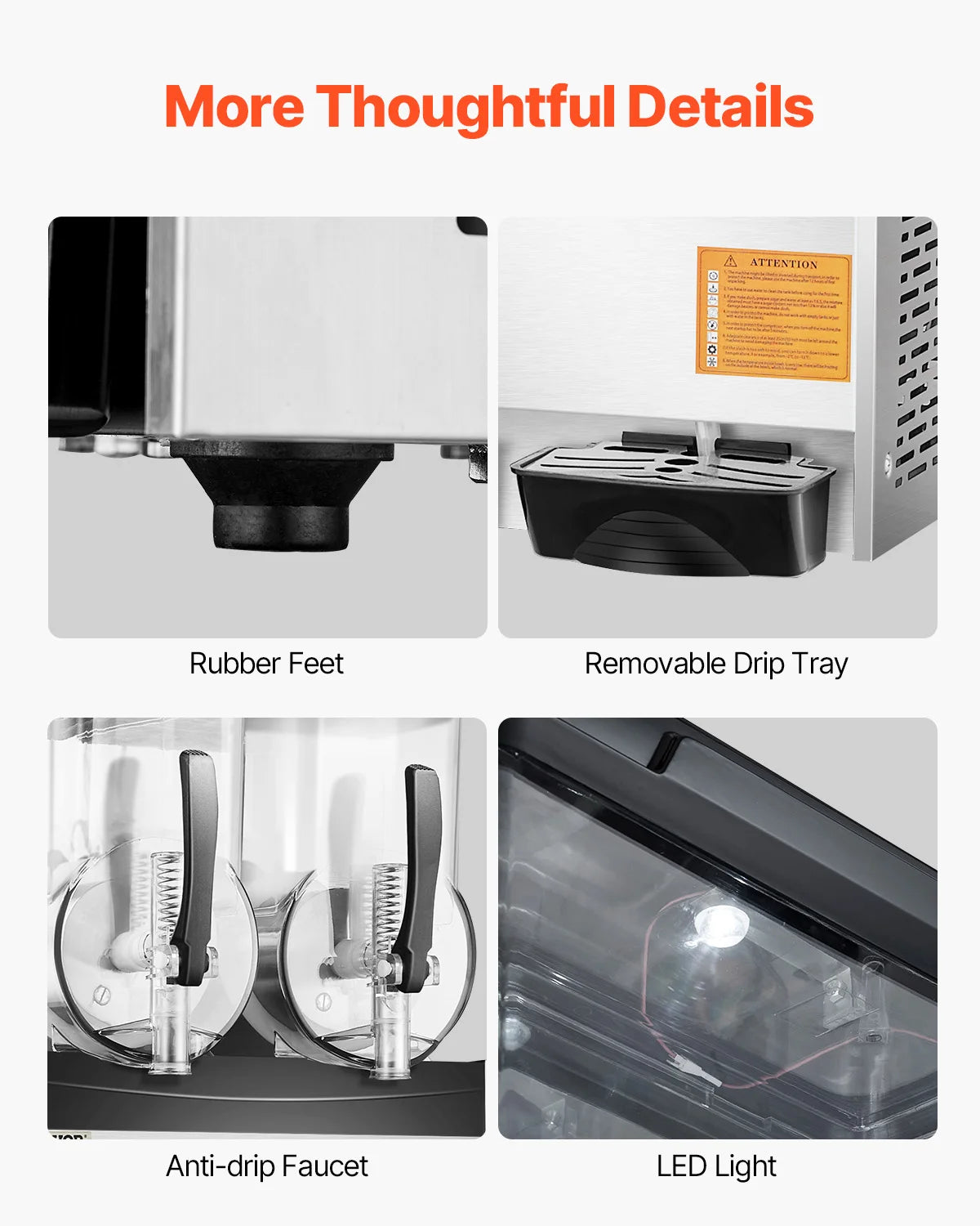 VEVOR SucceBuy Commercial Slushy Machine For Restaurants And Parties