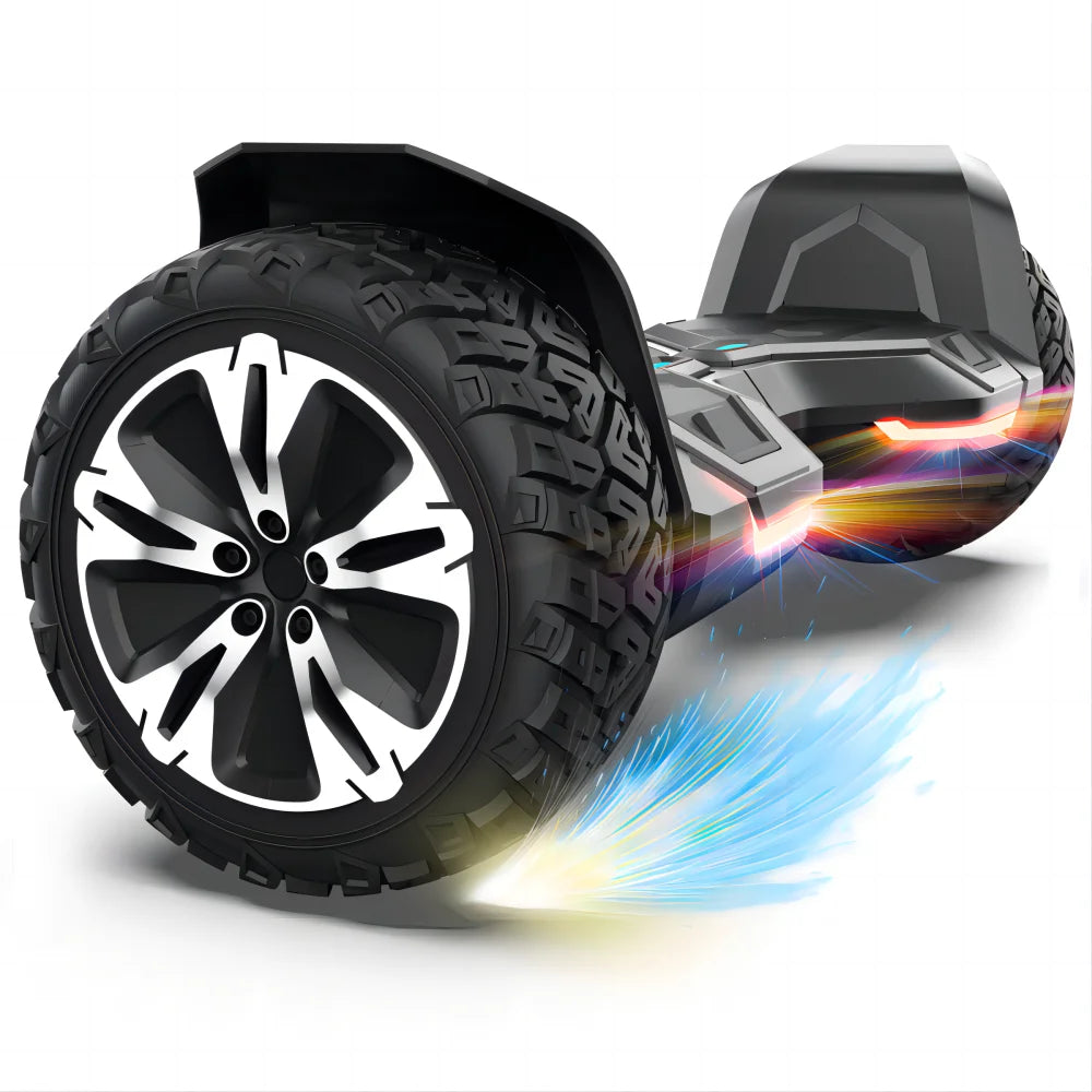 All Terrain Hoverboard With Bluetooth Speakers And LED Lights