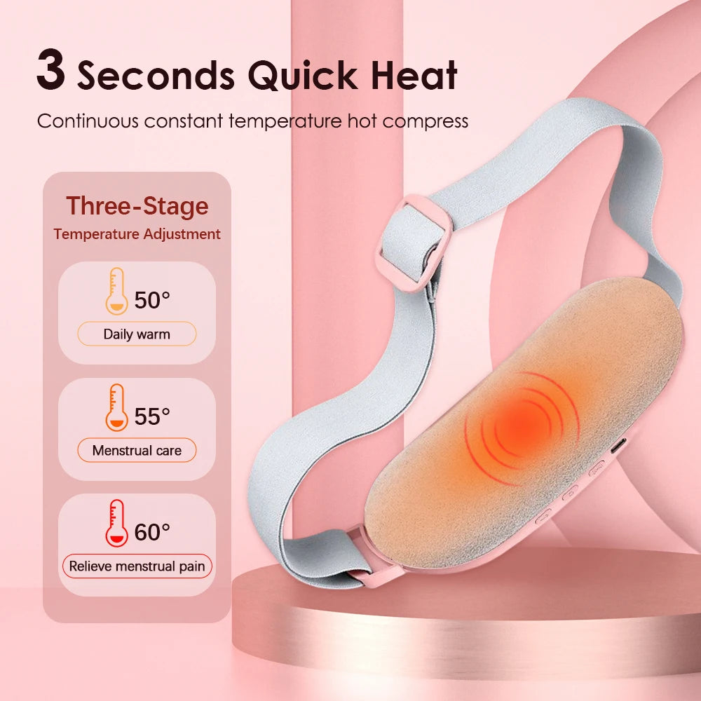 AGDOAD USB Menstrual Heating Pad With Abdominal Vibration Massager by S And B Enterprise