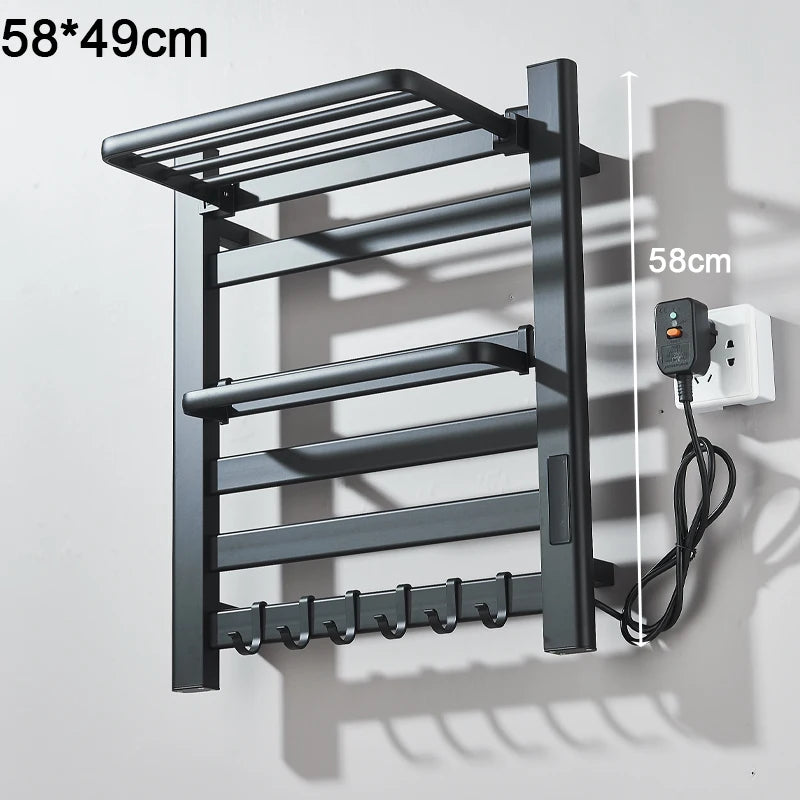 Shinesia Electric Towel Warmer Rack With Digital Display And Temperature Control by S And B Enterprise