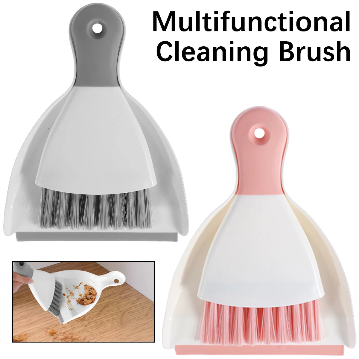 Mini Dustpan And Brush Set Desktop Cleaning Kit For Office Desk by S And B Enterprise