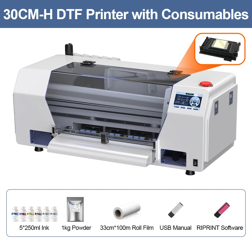 TOPPARTS DTF Printer Direct To Film Printing Machine For Clothes
