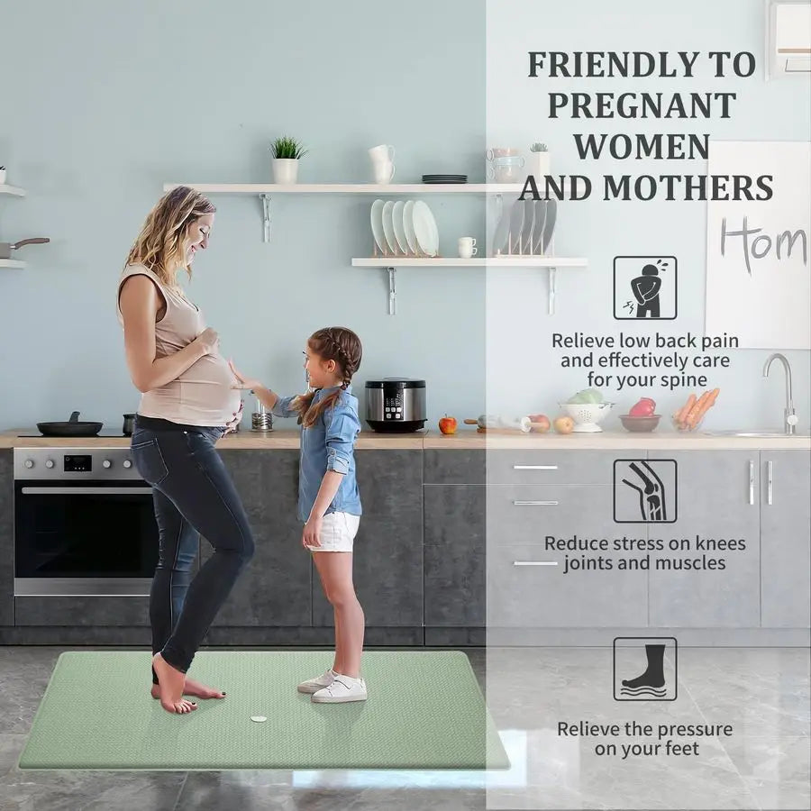 Anti Fatigue Kitchen Mats Set Of 2 Cushioned Washable