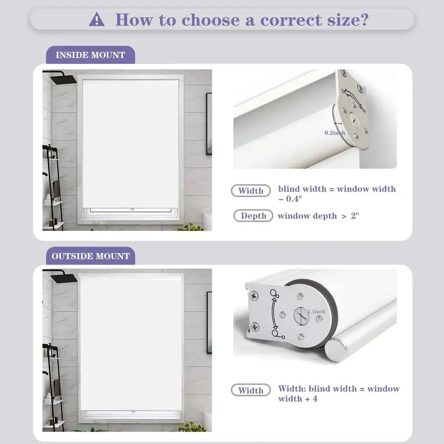 Cordless Blackout Roller Shade For Windows