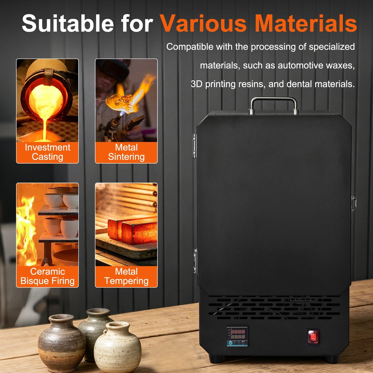 Electric Melting Furnace 1500W With PID Digital Control by S And B Enterprise
