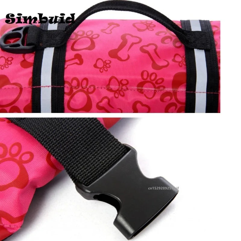 Dog Life Jacket Reflective Adjustable Buoyancy Vest by S And B Enterprise