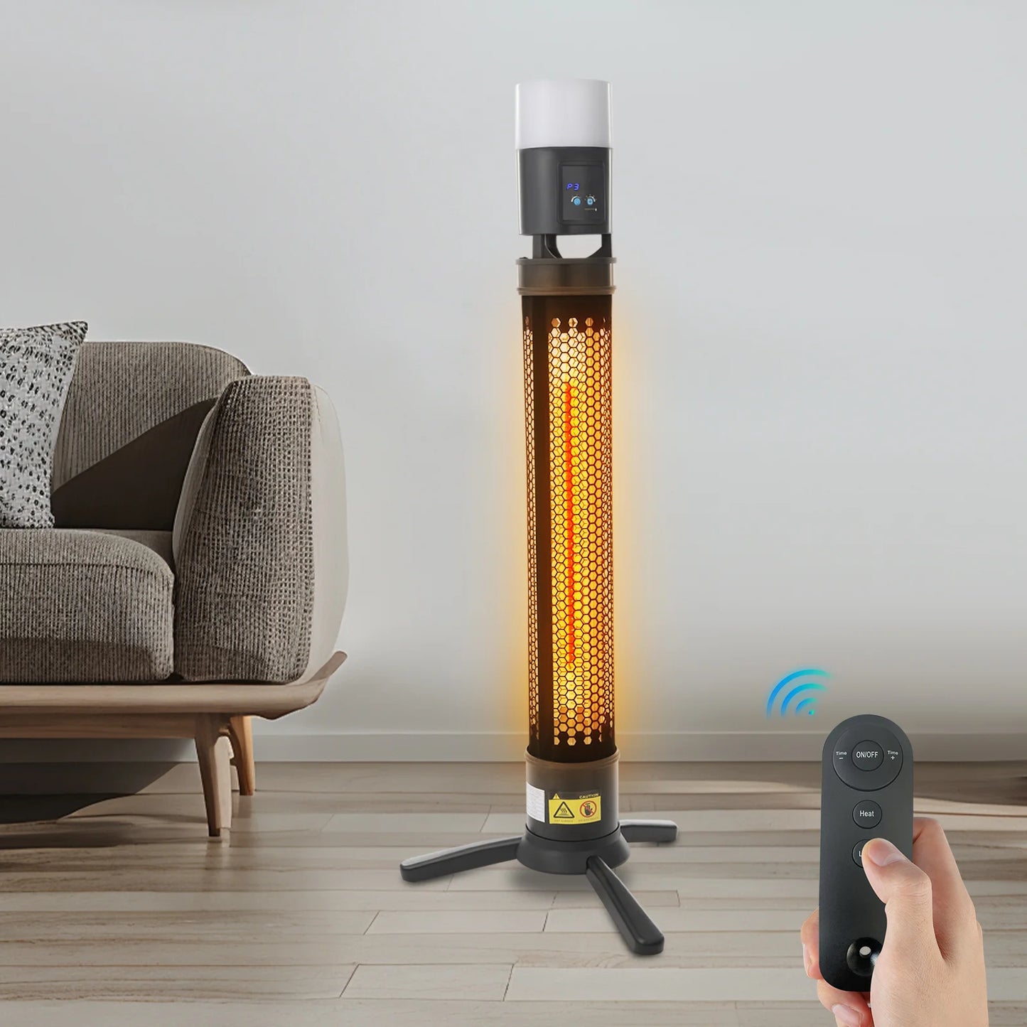 1500W Infrared Electric Space Heater Indoor Outdoor Portable Patio