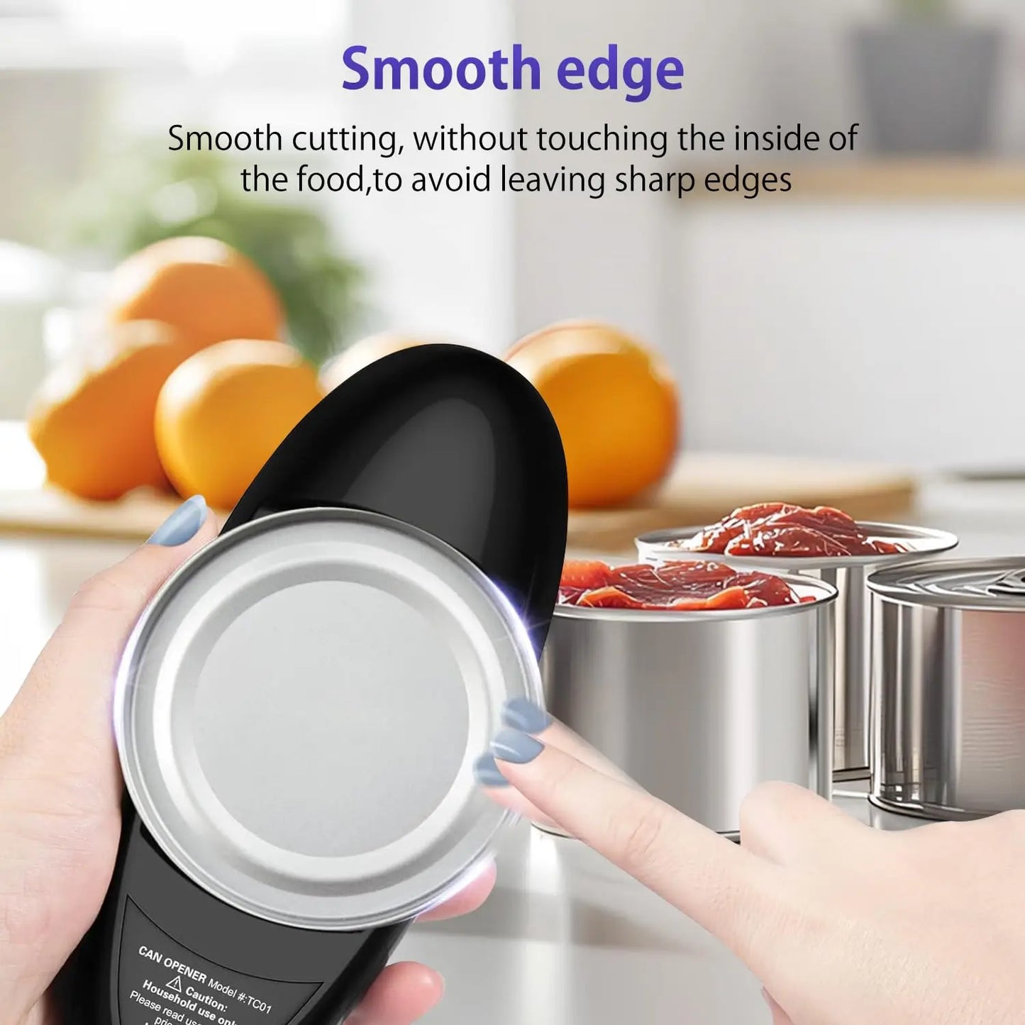 Electric Can Opener, Compact Cordless, Battery Powered (Requires 2 AA, Not Included) Disabled Hands, for Kitchen, Camping by S And B Enterprise
