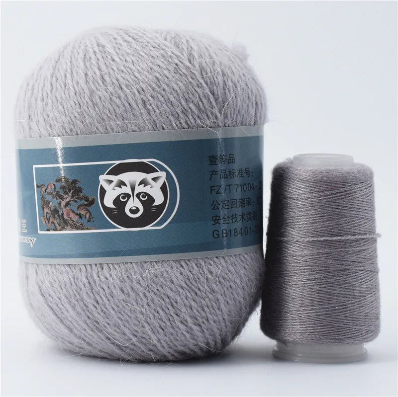 Mink Fur Yarn for Yarns for Knitting and Crochet 2-Ply Lace T Shirt Yarn for Hand Knitting Needlework 1 Skein 340 M 50+20g by S And B Enterprise