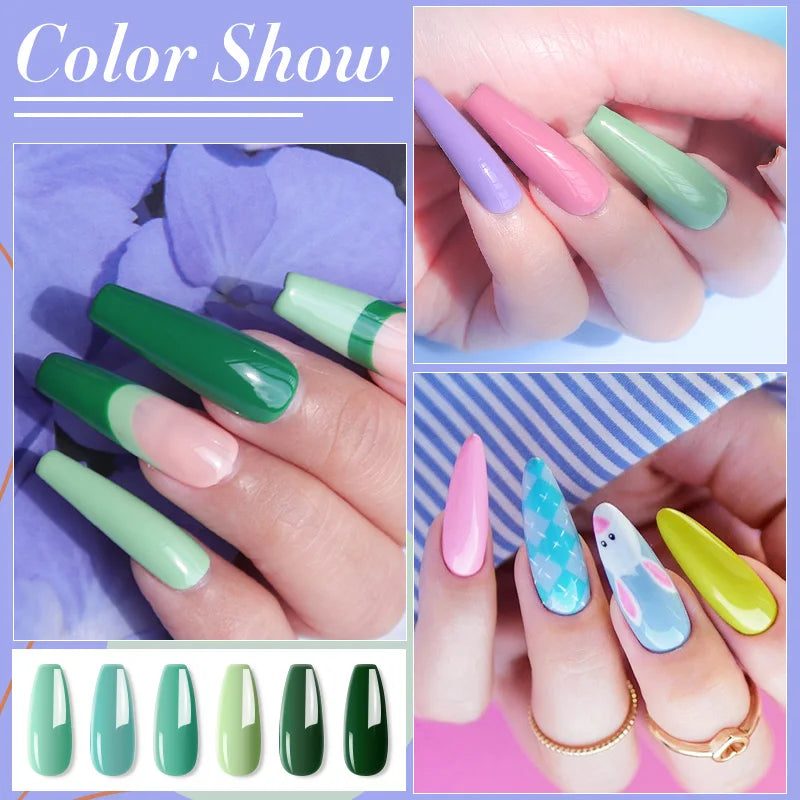 Poly Extension Gel Nail Set 8Pcs 15ml Fast Builder Gel