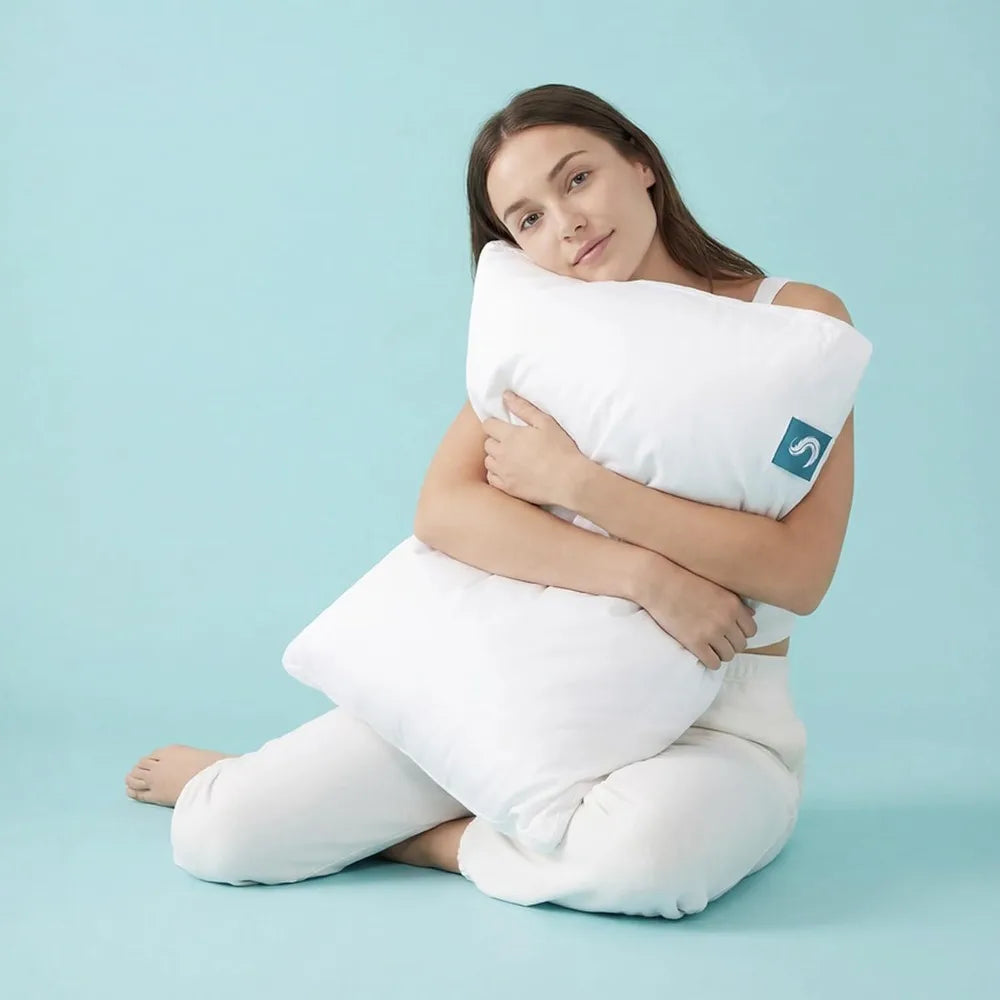 Cooling bed pillows 2-pack queen size, adjustable and washable by S And B Enterprise
