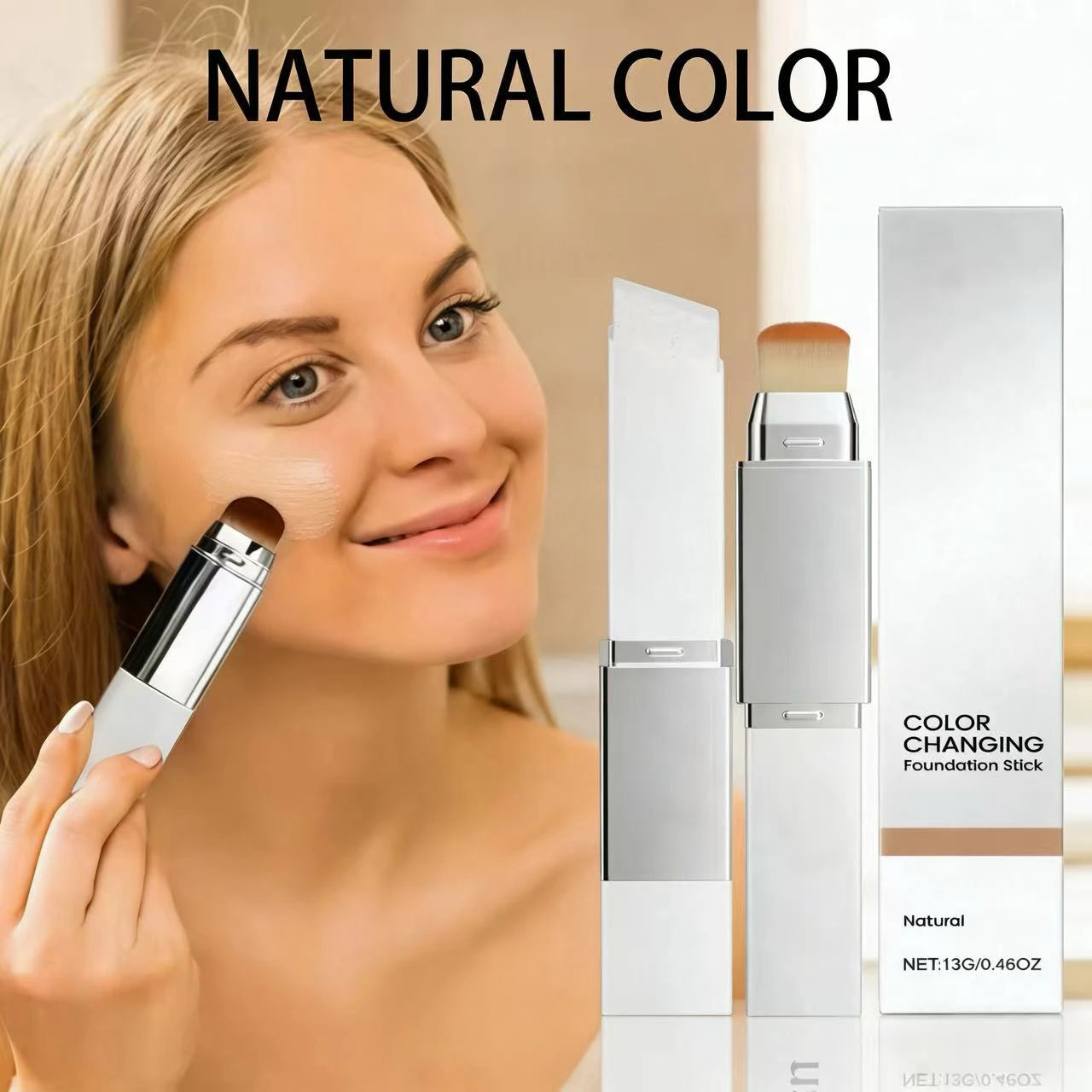 2 In 1 Concealer Foundation Stick Waterproof And Sweatproof