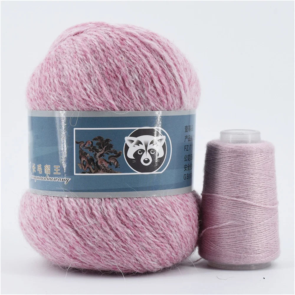 Mink Fur Yarn for Yarns for Knitting and Crochet 2-Ply Lace T Shirt Yarn for Hand Knitting Needlework 1 Skein 340 M 50+20g by S And B Enterprise