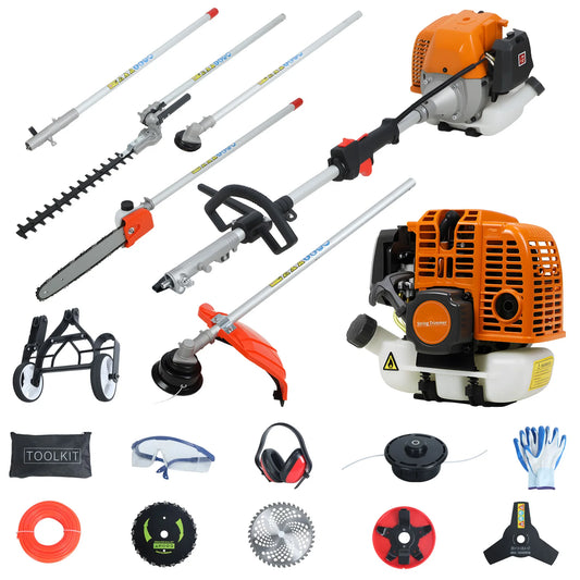 Gas Powered Eight In One Garden Tool With Trimmers