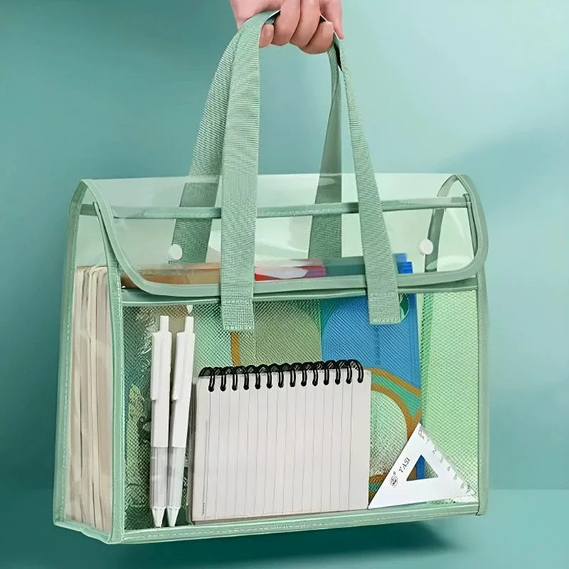 PVC Tote Bag With Reinforced Handle For School And Beach by S And B Enterprise