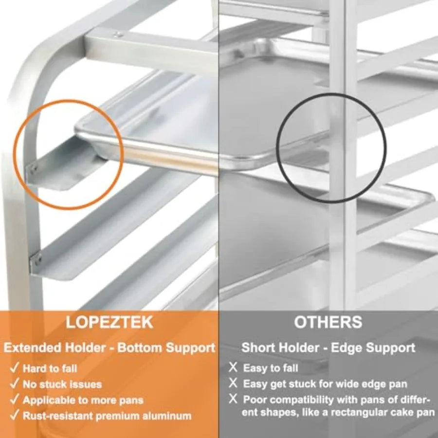 Bakery Cooling Rack With Wheels For Bread, Stainless Steel by S And B Enterprise