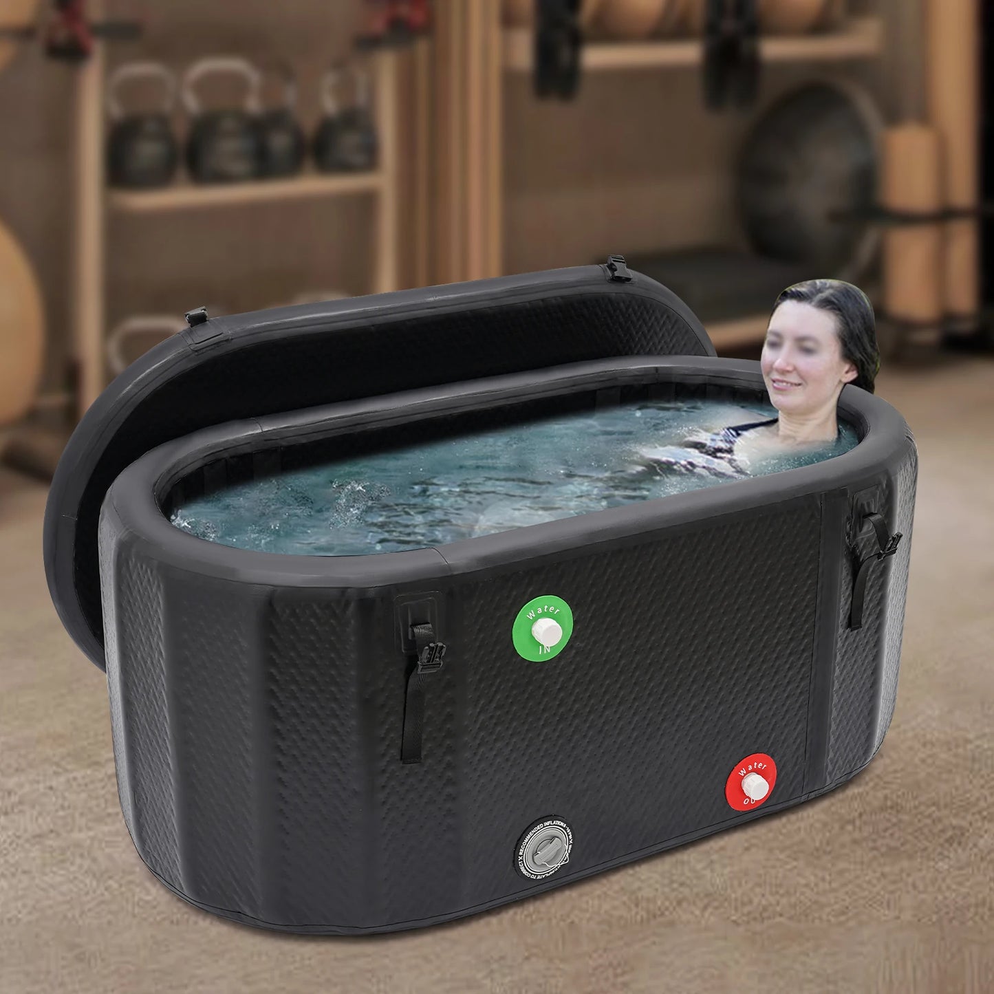 Inflatable Ice Bath Tub For Athletes Recovery With Pump