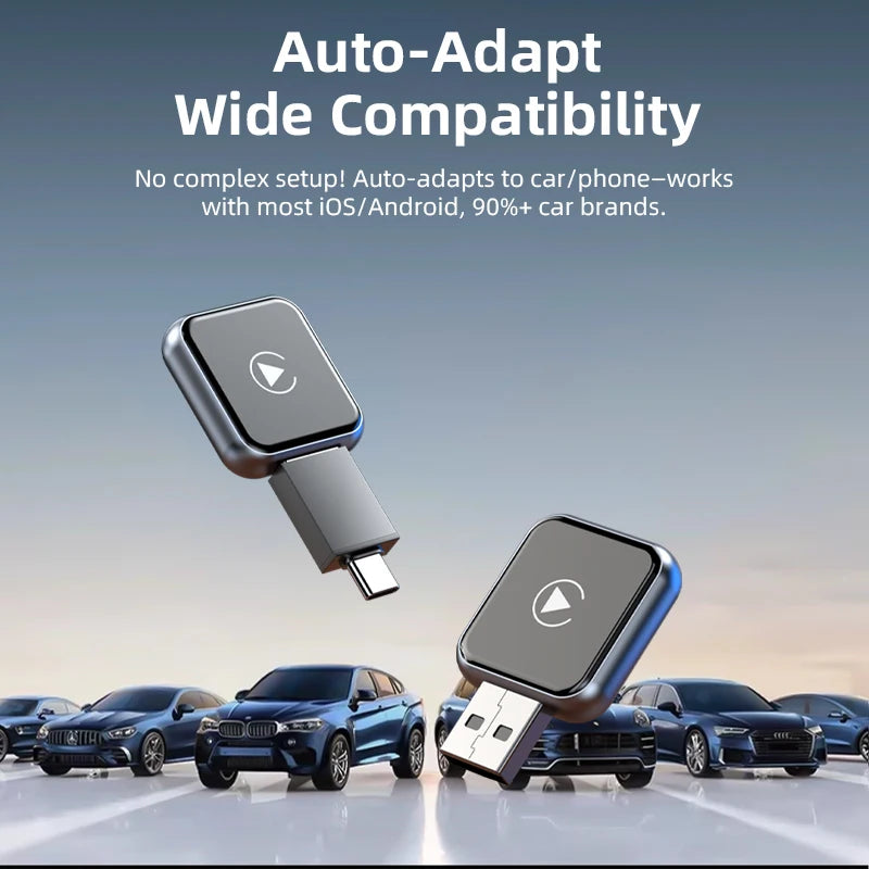 Vyvylabs Upgraded Wireless CarPlay Adapter For iPhone And Android by S And B Enterprise