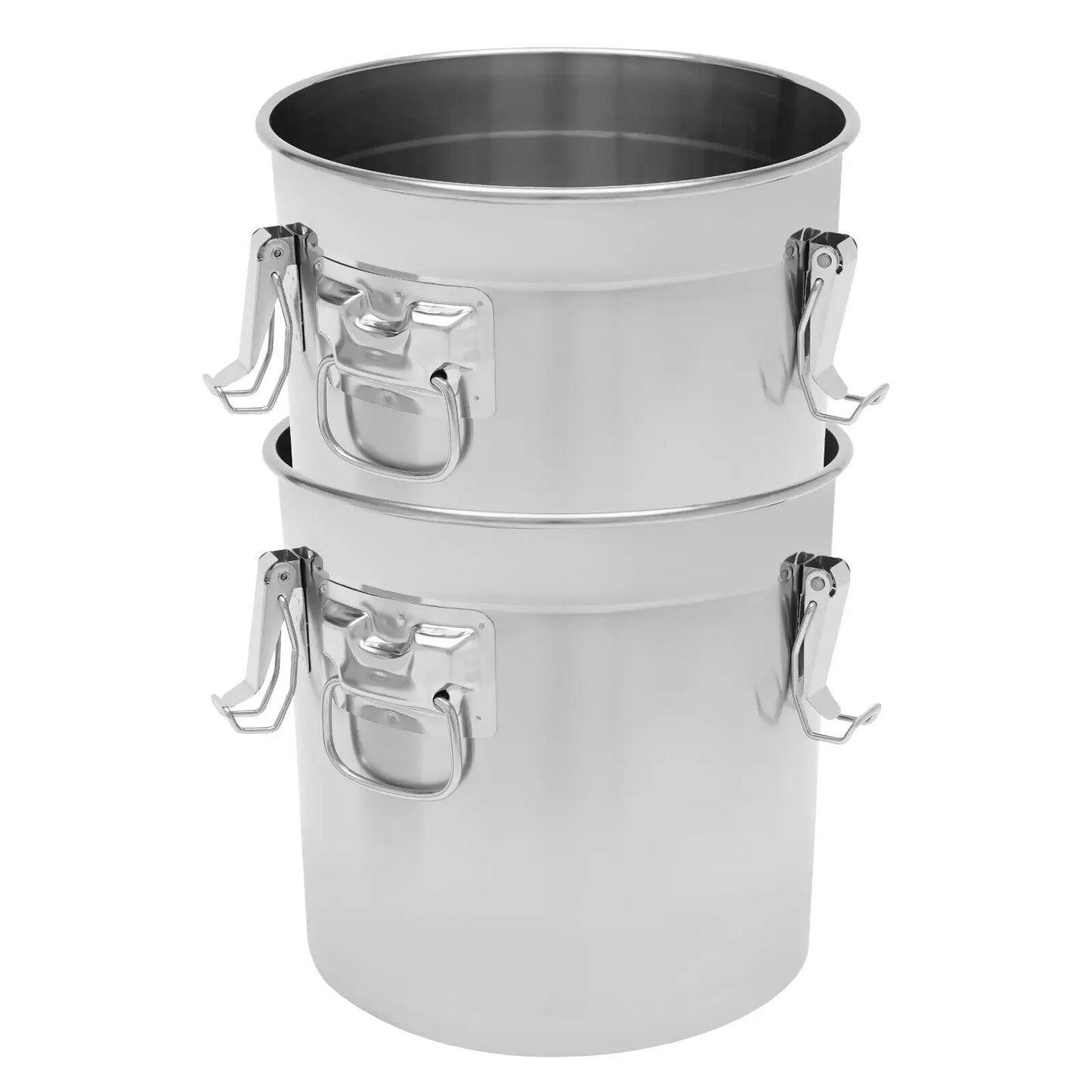 21L/33L Airtight Rice Bucket Canister Food Storage Container 304 Stainless Steel by S And B Enterprise