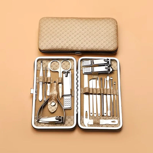 Stainless Steel 19 Piece Grooming Kit With Nail Clippers by S And B Enterprise