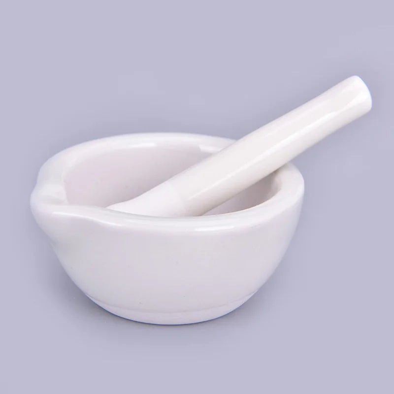 TPXCKz Ceramic Mortar And Pestle Spice Grinder Set by S And B Enterprise