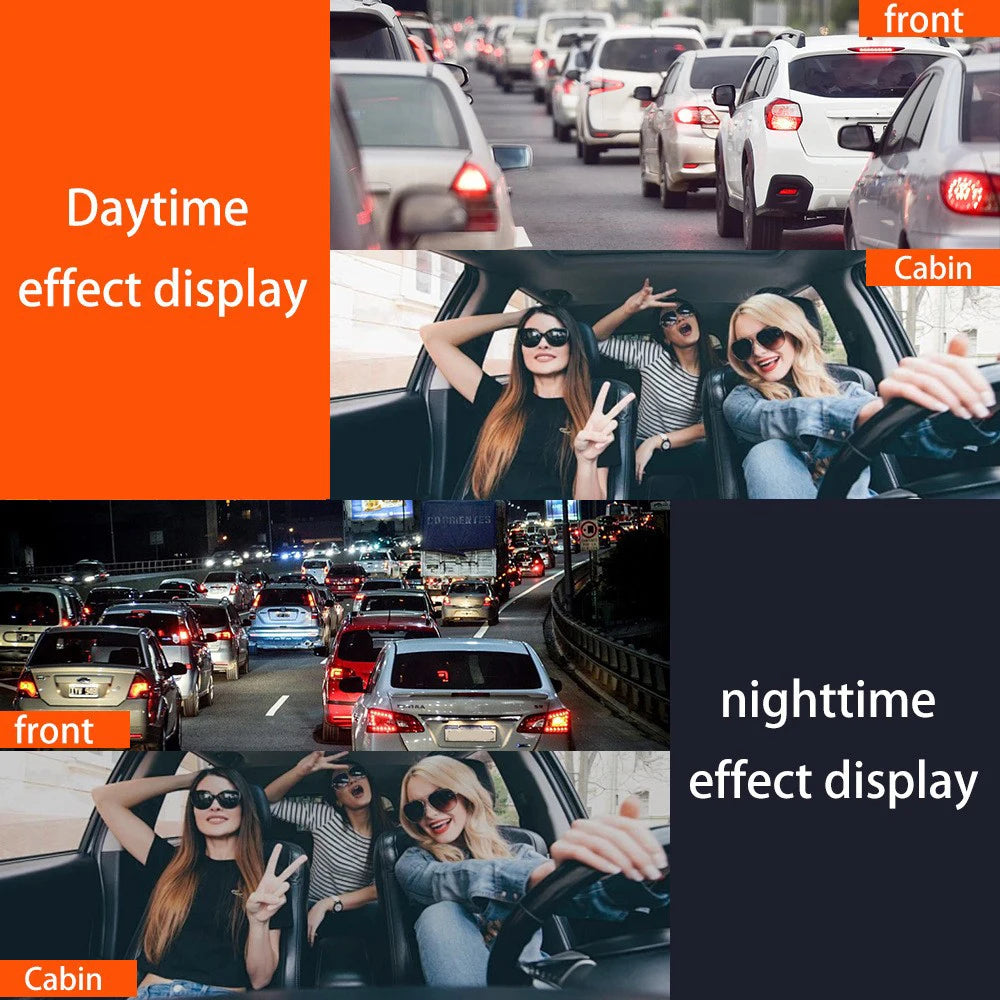 4 Channel Dash Cam 360° 1080P Car Video Recorder Black Box with Night Vision Parking Monitor G-Sensor Loop Recording Auto Parts by S And B Enterprise