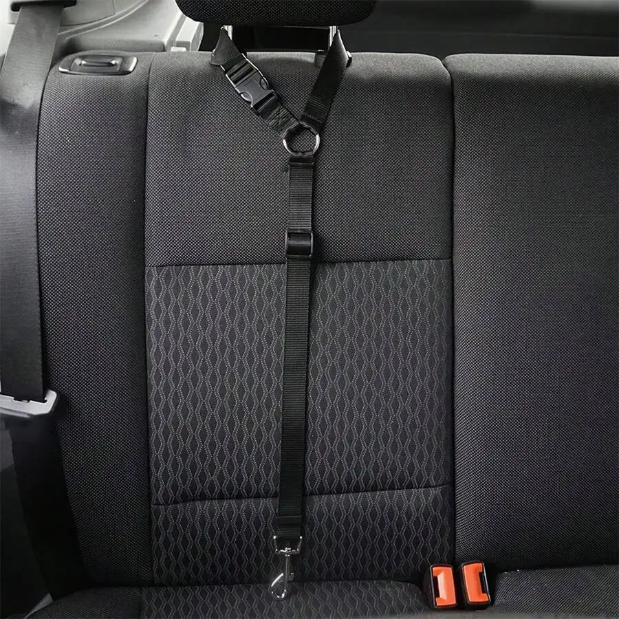 Pet Car Belt For Dogs And Cats Retractable Backseat Leash by S And B Enterprise