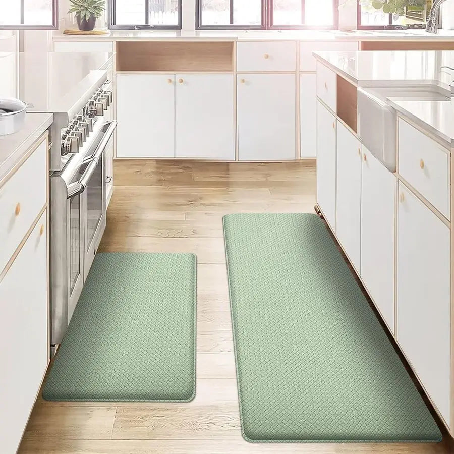 Anti Fatigue Kitchen Mats Set Of 2 Cushioned Washable