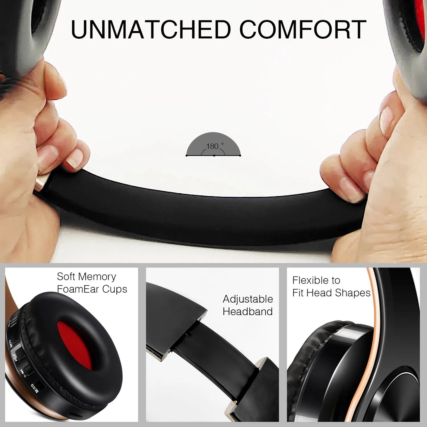 CATASSU Hifi Bluetooth Earphones With Mic And SD Card