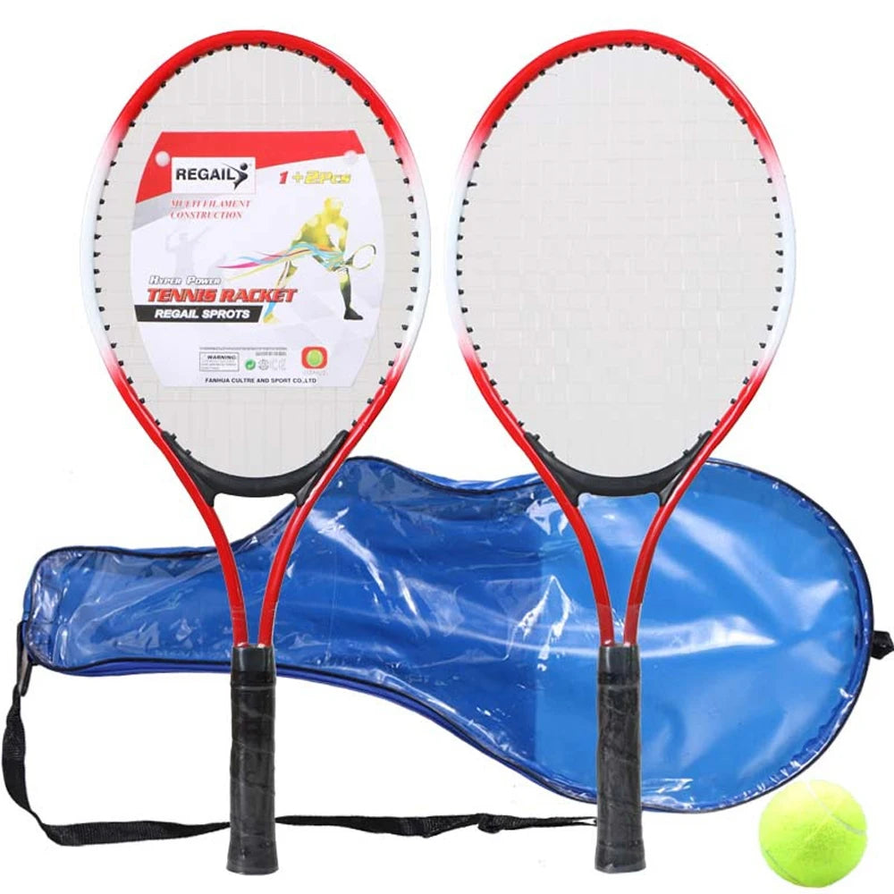 LIXADA Junior Kids Tennis Rackets With Ball Trainer For Beginners