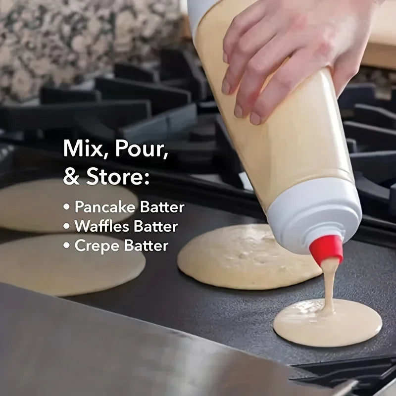 Pancake Batter Dispenser With Wire Whisk For Restaurant Quality by S And B Enterprise