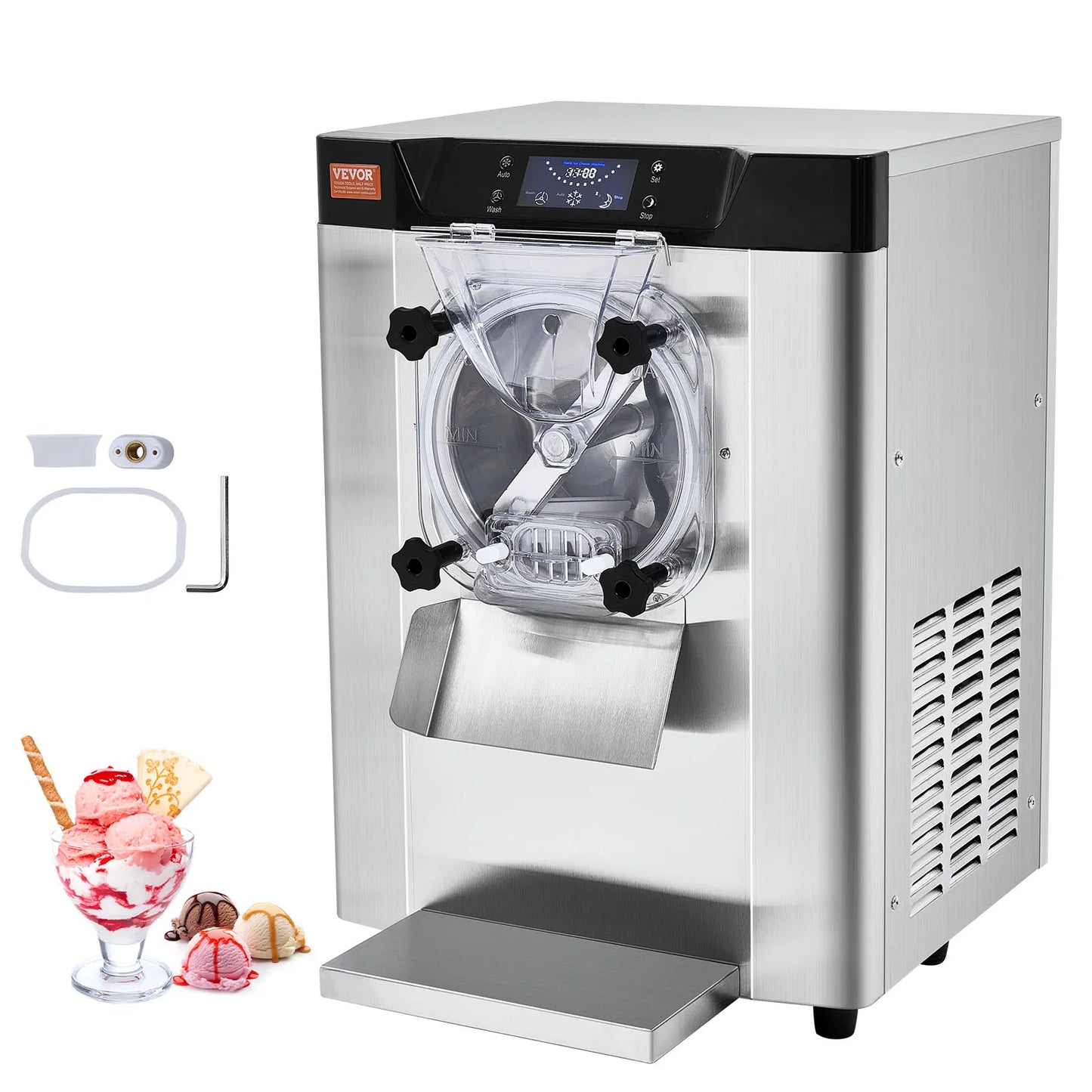 SucceBuy Countertop Ice Cream Maker Single Flavor