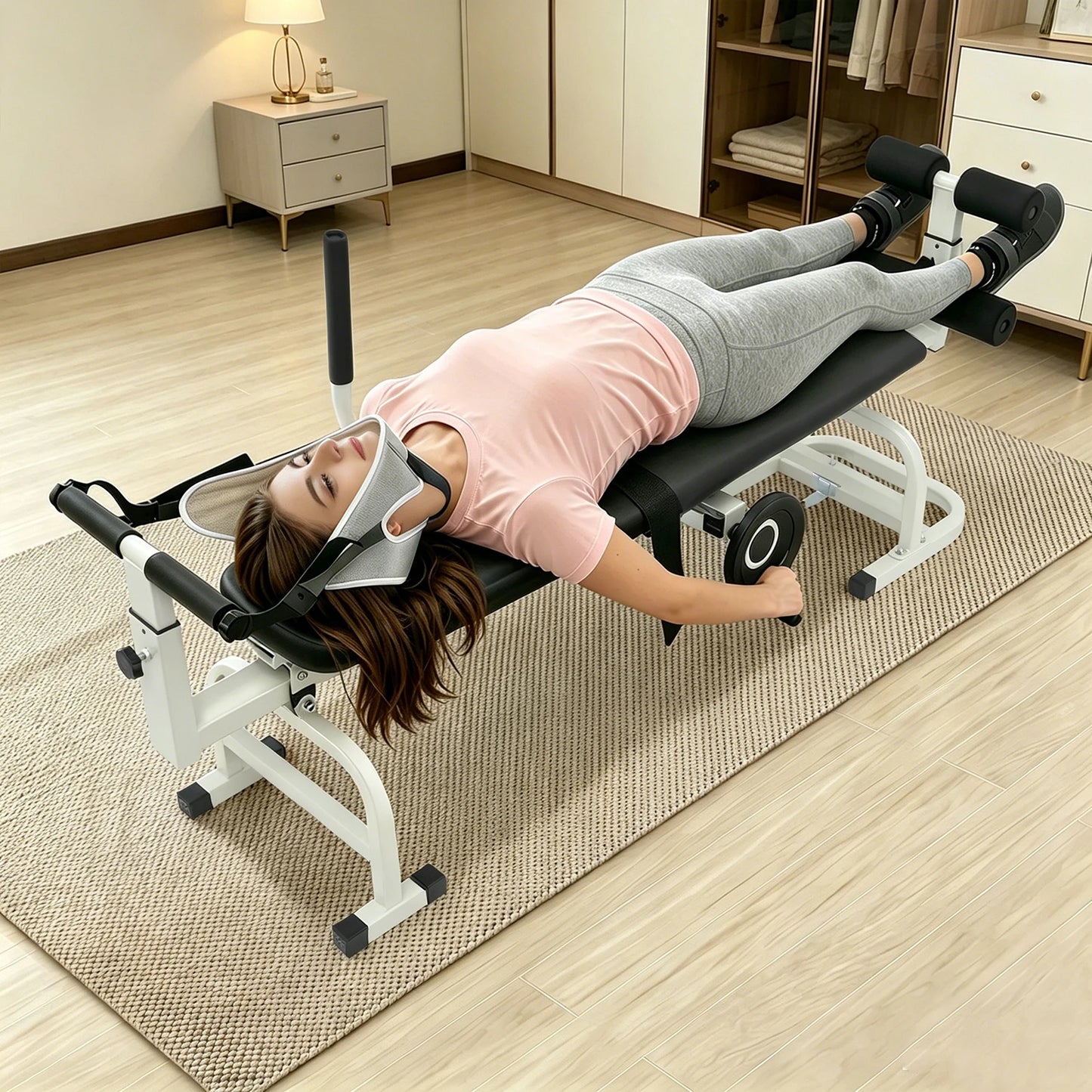 Spine Decompression Bed With Handwheel Control And 330 Lb Capacity by S And B Enterprise