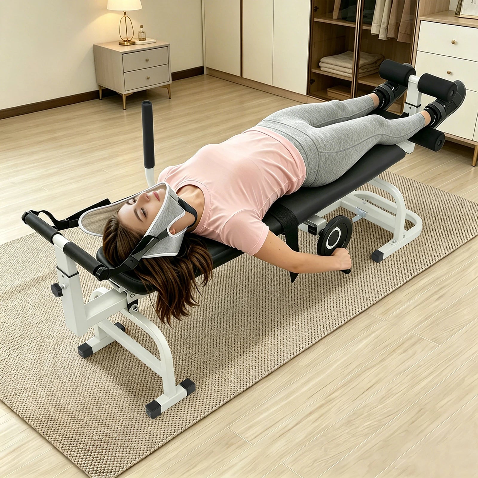 Spine Decompression Bed With Handwheel Control And 330 Lb Capacity by S And B Enterprise