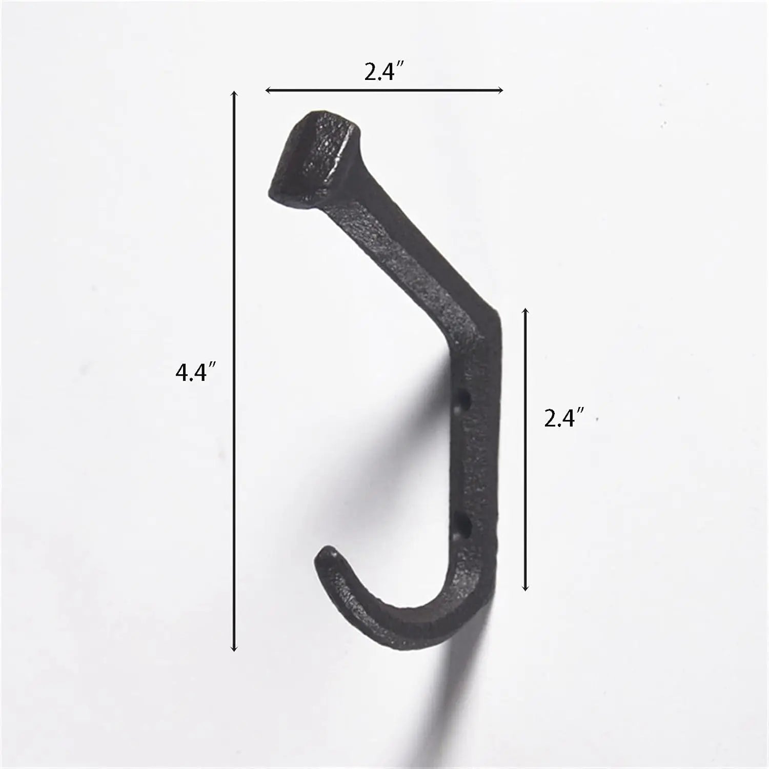 Rustic Cast Iron Wall Mounted Coat Rack With Hooks by S And B Enterprise
