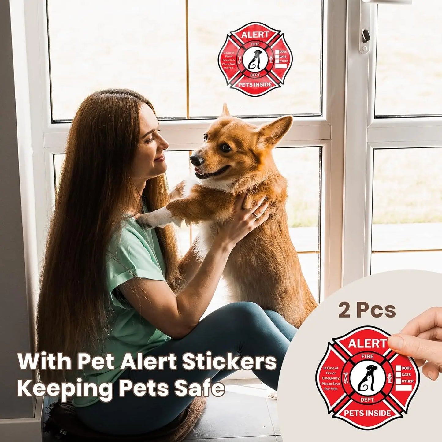 Pet Door With Double Magnetic Flaps For Easy Install