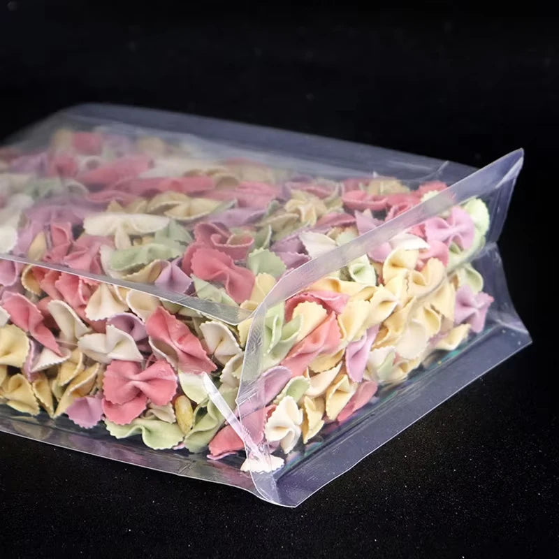 Transparent Stand Up Pouch Bags Ziplock Reusable Food Storage