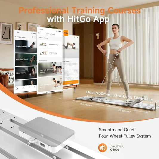 YTYIN Portable Foldable Pilates Reformer All In One Home Gym by S And B Enterprise