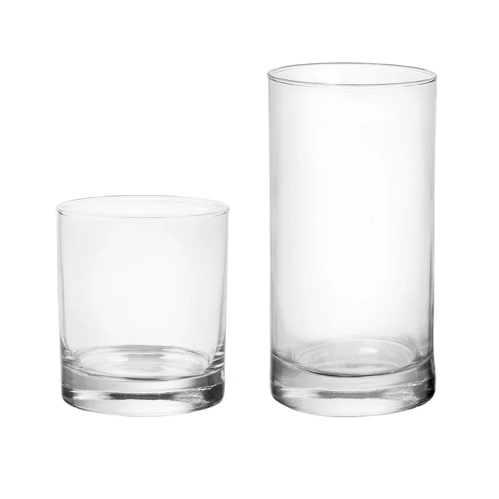 NONEDrinkware 12 Piece Clear Drinkware Set Tennyson Glasses