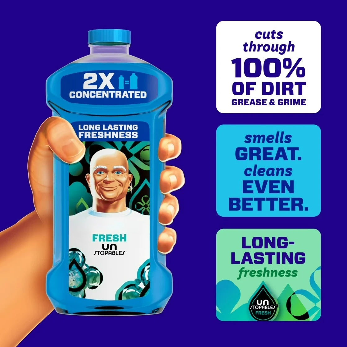 All Purpose Cleaner, 2X Concentrated, Unstopable Fresh Scent, 41 fl oz blue bottle by S And B Enterprise
