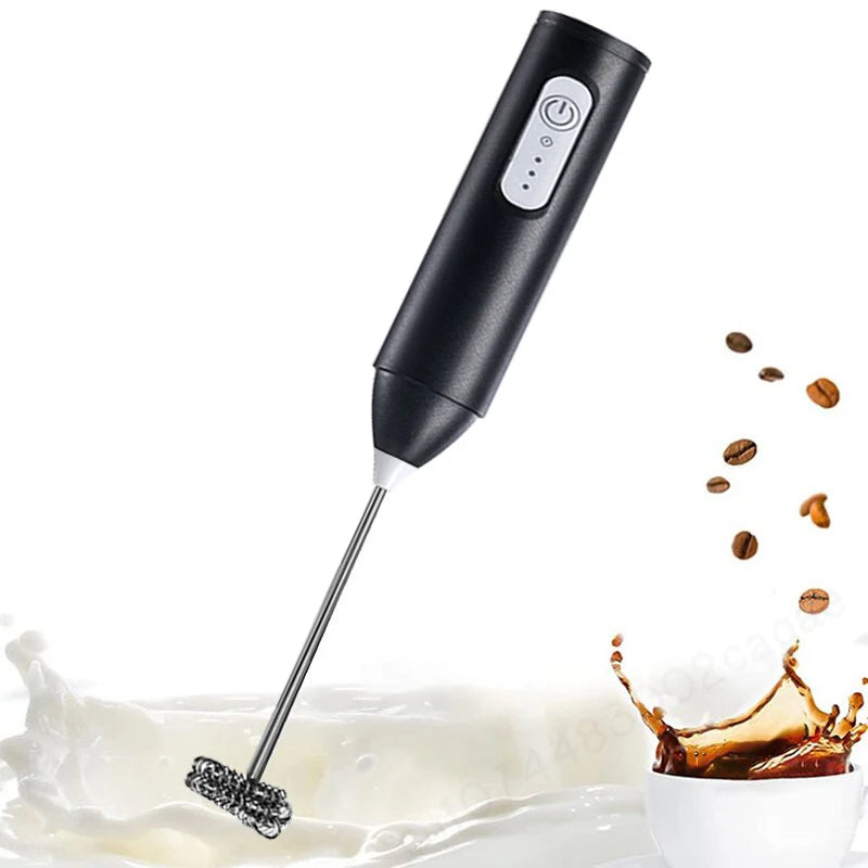 Electric Coffee Milk Foaming Mixer Handheld Creamer Whisk Frother