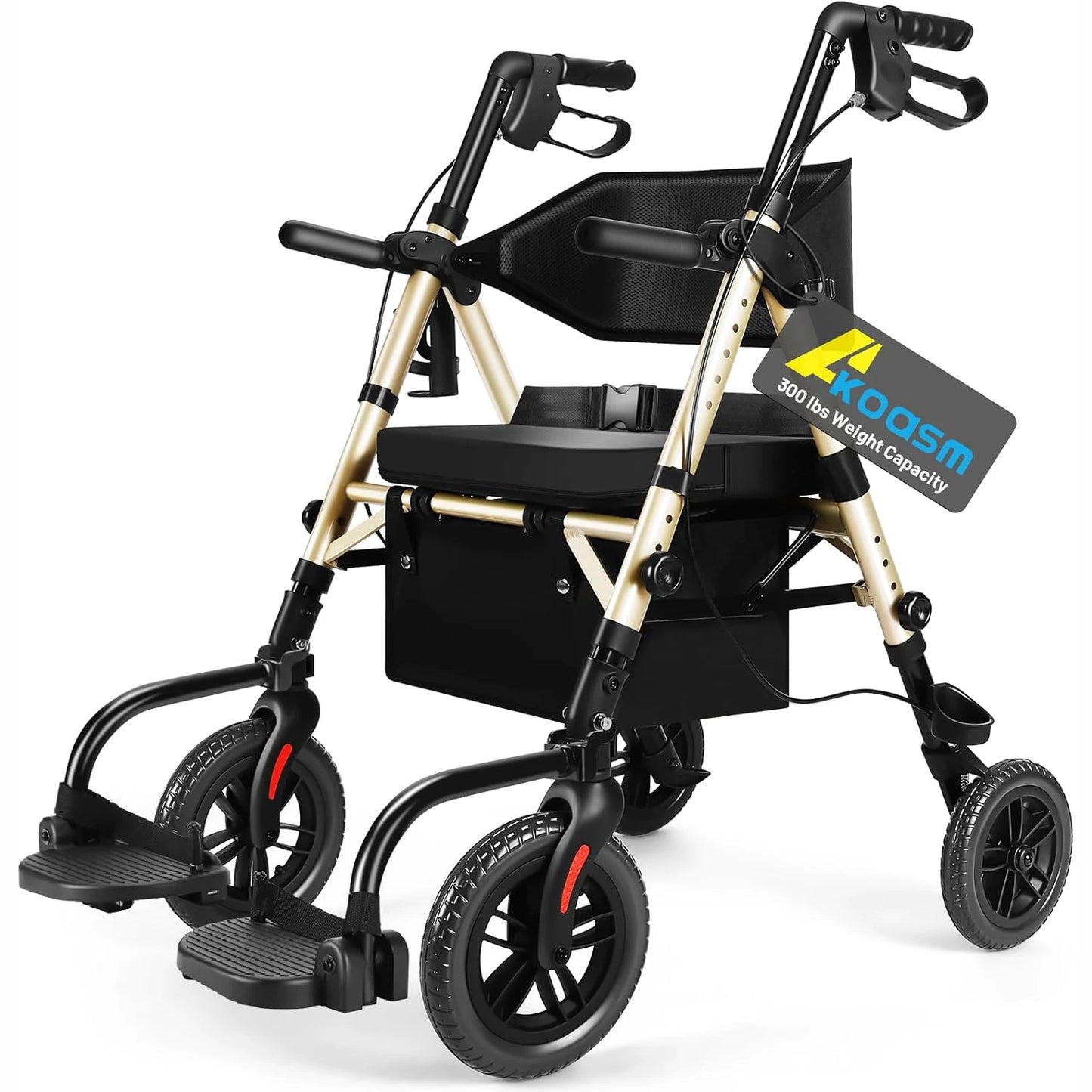 Rolling Walker Wheelchair Combo With Adjustable Seat And Handle by S And B Enterprise