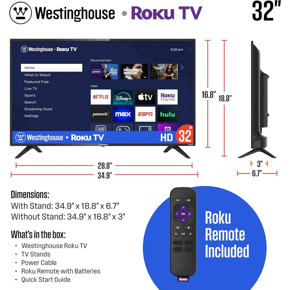 Westinghouse Roku Smart TV With WiFi And Mobile App by S And B Enterprise